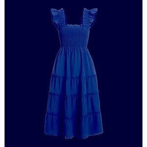 Hill House Home The Ellie Nap Dress - Navy Crepe Size MWrinkle Resistant Navy Cr